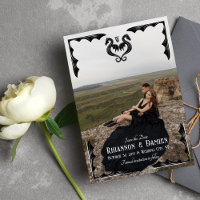 ブラックドラゴンモノグラム結婚ファンタジーの写真