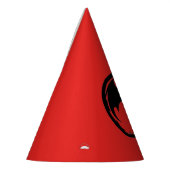 ブラックドラゴンレッドパーティー帽子 パーティーハット (左)