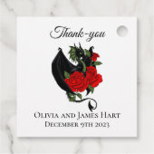 ブラックドラゴンレッドローズファンタジー結婚ズ フェイバータグ (裏面)