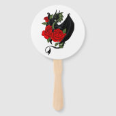 ブラックドラゴンレッドローズ ハンドファン (裏面)