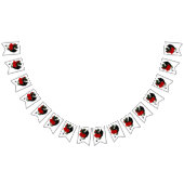 ブラックドラゴンレッドローゼスファンタジー バンティングフラッグ (全)