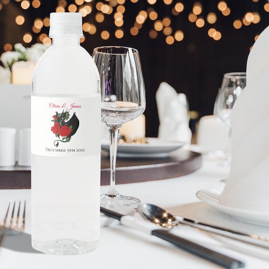 ブラックドラゴンレッドローゼスファンタジー ペットボトルラベル