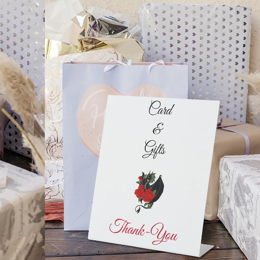 ブラックドラゴンレッドローゼスファンタジー 台座サイン