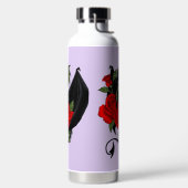 ブラックドラゴンレッドローゼラベンダー ウォーターボトル (左面)
