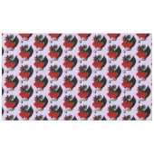 ブラックドラゴンレッドローゼラベンダー テーブルクロス (正面(横))