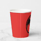 ブラックドラゴンレッド紙カップ 紙コップ (右)