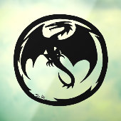 ブラックドラゴン窓から見てフロントスティックを掴む ウィンドウサイン (シート3)