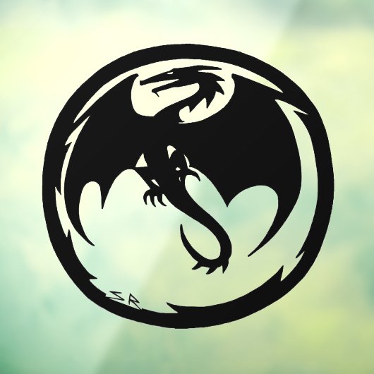 ブラックドラゴン窓から見てフロントスティックを掴む ウィンドウサイン (シート3)