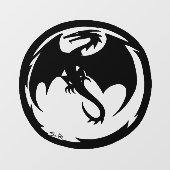 ブラックドラゴン窓から見てフロントスティックを掴む ウィンドウサイン (シート)