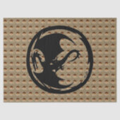 ブラックドラゴン金ゴールドインデントティッシュペーパー 薄葉紙 (正面)