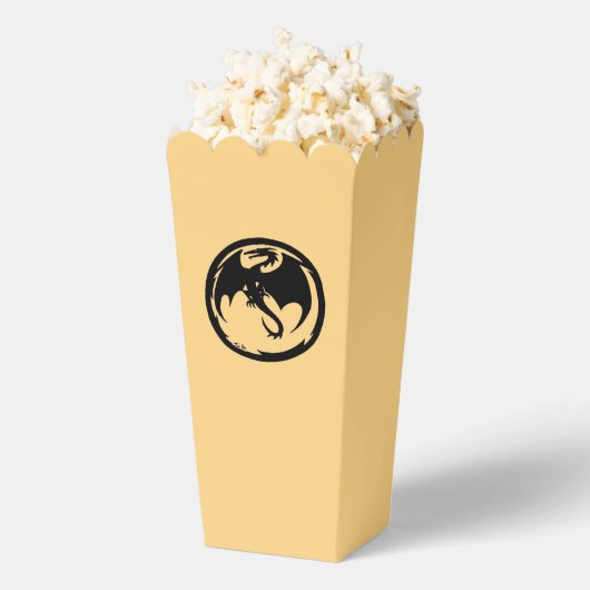 ブラックドラゴン金ゴールドポップコーンボックス フェイバーボックス (はじけた状態)