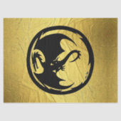 ブラックドラゴン金ゴールド静脈ティッシュペーパー大 薄葉紙 (正面)