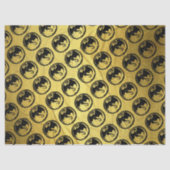 ブラックドラゴン金ゴールド静脈ティッシュペーパー媒体 薄葉紙 (正面)