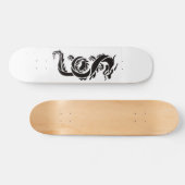 ブラックドラゴン7 3/4"スケートボードデッキ スケートボード (横)