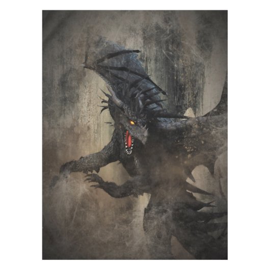 ブラックドラゴン テーブルクロス (正面)