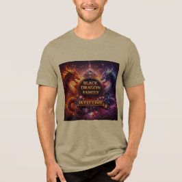 ブラックドラゴン ファミリー - ファンタジードラゴンの愛好家向け トライブレンドＴシャツ