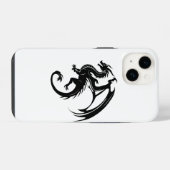 ブラックドラゴン iPhoneケース (裏面横)