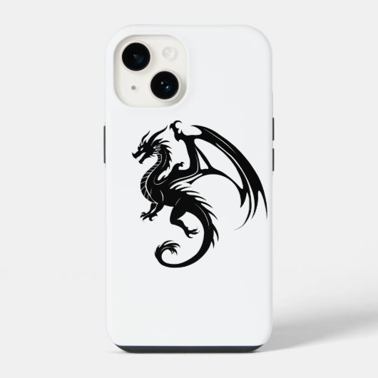 ブラックドラゴン iPhoneケース (裏面)