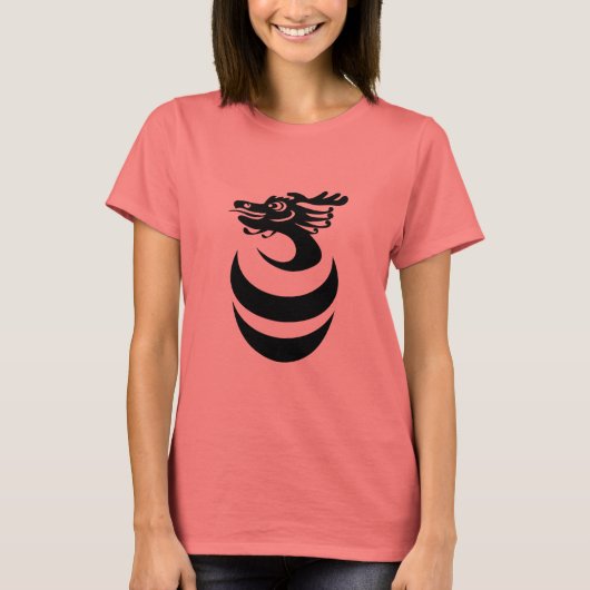 ブラックドラゴンinエッグシャツ tシャツ (正面)