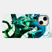 ブラックドラゴンiPhone 14 Proケースお洒落- & Protecti Case-Mate iPhoneケース (裏面 (横))