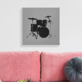 ブラックドラム キャンバスプリント (インサイチュ (リビング))