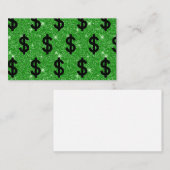 ブラックドルサインマネー起業家ウォールストリート エンクロージャーカード (正面/裏面)