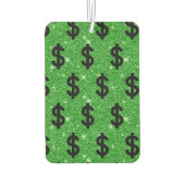 ブラックドルサインマネー起業家ウォールストリート カーエアーフレッシュナー (裏面)