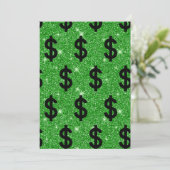 ブラックドルサインマネー起業家ウォールストリート 招待状 (スタンド正面)