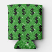 ブラックドルサインマネー起業家ウォールストリート 缶クーラー (裏面)