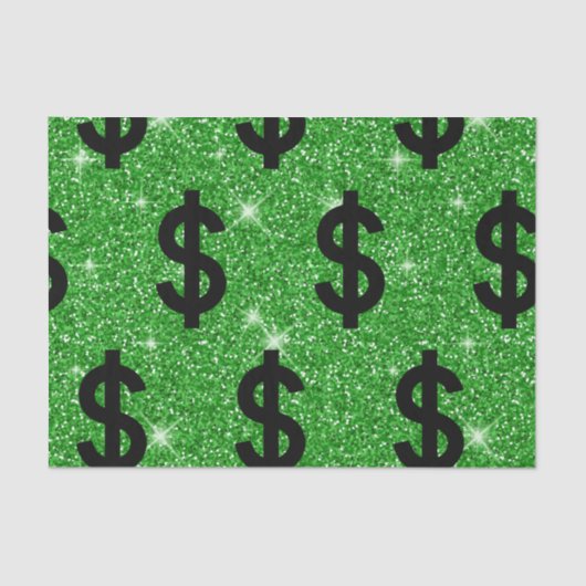 ブラックドルサインマネー起業家ウォールストリート 薄葉紙 (正面)