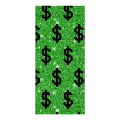 ブラックドル記号マネー起業家ウォール街 ラックカード (裏面)