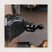 ブラックドレスのクリスタルガラスの王女 ジグソーパズル (横)