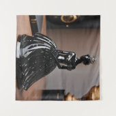 ブラックドレスのクリスタルガラスの王女 タペストリー (正面(横))