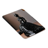 ブラックドレスのクリスタルガラスの王女 マグネット (右側)