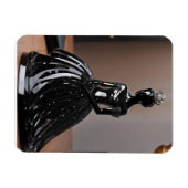 ブラックドレスのクリスタルガラスの王女 マグネット (横)