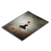 ブラックドレスのバレリーナ ノートブック (左側)