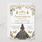 ブラックドレスダークスキンプリンセスキンセアニェラ 招待状 (正面)