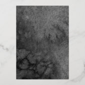 ブラックドレスバタフライカンス 箔招待状 (裏面)