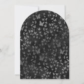 ブラックドレス 天体 星 クィンセañera 招待状 (裏面)