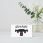 ブラックドローン | ドローンカメラ | ドローン写真 名刺 (スタンド正面)