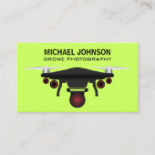 ブラックドローン | ドローンカメラ | ドローン写真 名刺 (正面)