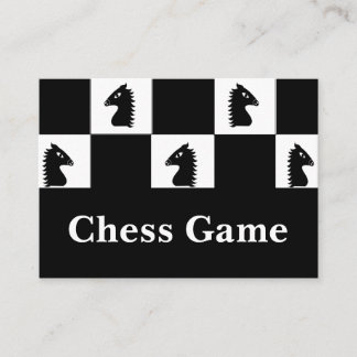 ブラックナイトチェスゲーム 名刺