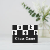ブラックナイトチェスゲーム 名刺 (スタンド正面)