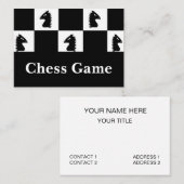 ブラックナイトチェスゲーム 名刺 (正面/裏面)