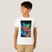 ブラックナイト漫画パネル2 – カラー Tシャツ (正面フル)