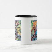 ブラックナイト漫画パネル – カラー マグカップ (中央)