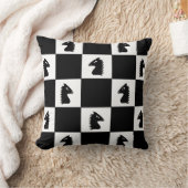 ブラックナイト・チェス・ゲーム クッション (ブランケット)