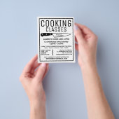 ブラックナイフ、グルメ、料理クラス広告ズ チラシ (手)