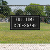 ブラックナウ採用サインのバナー 横断幕 (インサイチュ)