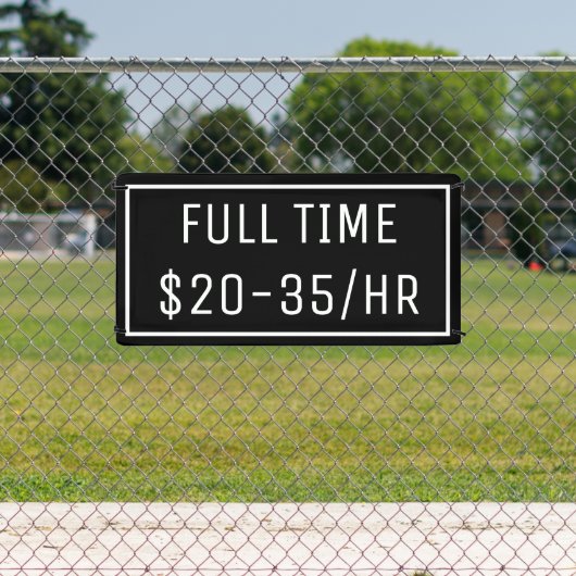 ブラックナウ採用サインのバナー 横断幕 (インサイチュ)